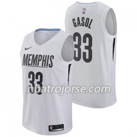 Män Memphis Grizzlies Tröja Marc Gasol 33 Nike City Edition Swingman